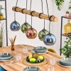 Koyoto Hanglamp, Kogellampje, Hanglamp Natuurlijke kleuren, Zwart, 5-lichts