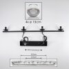 Koyoto Hanglamp, Kogellampje, Hanglamp Chroom, Duidelijk, Rookkleurig, 4-lichts