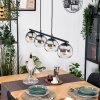 Koyoto Hanglamp, Kogellampje, Hanglamp Chroom, Duidelijk, Rookkleurig, 4-lichts