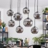 Ripoll Hanglamp, Kogellampje, Hanglamp Rookkleurig, 8-lichts