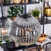 Ripoll Hanglamp, Kogellampje, Hanglamp Amber, Duidelijk, Rookkleurig, 6-lichts