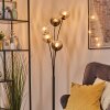 Koyoto Kogellampje, Staande lamp Amber, Duidelijk, Rookkleurig, 5-lichts