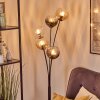 Koyoto Kogellampje, Staande lamp Amber, Duidelijk, Rookkleurig, 5-lichts