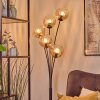 Koyoto Kogellampje, Staande lamp Amber, Duidelijk, 5-lichts