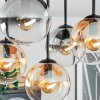 Gastor Plafondlamp, Kogellampje Amber, Duidelijk, Rookkleurig, 5-lichts
