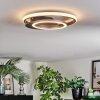 Lynor Plafondlamp LED Antraciet, Zwart, 1-licht