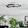 Lynor Plafondlamp LED Antraciet, Zwart, 1-licht