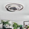 Lynor Plafondlamp LED Antraciet, Zwart, 1-licht