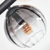 Koyoto Plafondlamp, Kogellampje Amber, Duidelijk, Rookkleurig, 10-lichts
