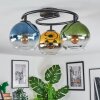 Koyoto Plafondlamp, Kogellampje 37 cm Blauw, Goud, Groen, Duidelijk, 3-lichts