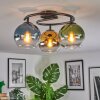 Koyoto Plafondlamp, Kogellampje 37 cm Blauw, Goud, Groen, Duidelijk, 3-lichts