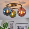 Gastor Plafondlamp, Kogellampje 37 cm Blauw, Groen, Koperkleurig, 3-lichts
