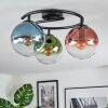 Gastor Plafondlamp, Kogellampje 37 cm Blauw, Groen, Duidelijk, Koperkleurig, 3-lichts