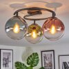 Gastor Plafondlamp, Kogellampje 37 cm Blauw, Groen, Duidelijk, Koperkleurig, 3-lichts