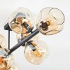 Ripoll Plafondlamp, Kogellampje Amber, 8-lichts