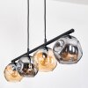 Ripoll Hanglamp, Kogellampje, Hanglamp Amber, Rookkleurig, 4-lichts