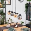 Ripoll Hanglamp, Kogellampje, Hanglamp Amber, Rookkleurig, 4-lichts