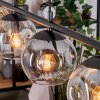 Ripoll Hanglamp, Kogellampje, Hanglamp Amber, Duidelijk, Rookkleurig, 4-lichts