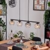 Ripoll Hanglamp, Kogellampje, Hanglamp Amber, Duidelijk, Rookkleurig, 4-lichts