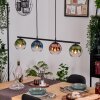 Koyoto Hanglamp, Kogellampje, Hanglamp Blauw, Groen, Duidelijk, Koperkleurig, 4-lichts Koyoto Hanglamp, Kogellampje, Hanglamp Blauw, Groen, Duidelijk, Koperkleurig, 4-lichts