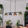 Koyoto Hanglamp, Kogellampje, Hanglamp Blauw, Groen, Duidelijk, Koperkleurig, 4-lichts Koyoto Hanglamp, Kogellampje, Hanglamp Blauw, Groen, Duidelijk, Koperkleurig, 4-lichts