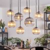 Koyoto Hanglamp, Kogellampje, Hanglamp Amber, Duidelijk, Rookkleurig, 8-lichts