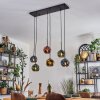 Ripoll Hanglamp, Kogellampje, Hanglamp Blauw, Goud, Groen, Koperkleurig, 6-lichts