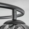 Koyoto Plafondlamp, Kogellampje 37 cm Rookkleurig, 3-lichts