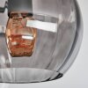 Koyoto Plafondlamp, Kogellampje 37 cm Rookkleurig, 3-lichts