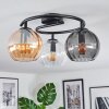 Koyoto Plafondlamp, Kogellampje 37 cm Amber, Duidelijk, Rookkleurig, 3-lichts