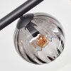 Koyoto Plafondlamp, Kogellampje Amber, Rookkleurig, 6-lichts