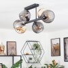 Koyoto Plafondlamp, Kogellampje Amber, Rookkleurig, 6-lichts