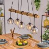 Koyoto Hanglamp, Kogellampje, Hanglamp Amber, Duidelijk, Rookkleurig, 5-lichts