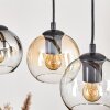 Koyoto Hanglamp, Kogellampje, Hanglamp Amber, Duidelijk, Rookkleurig, 5-lichts