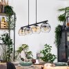 Ripoll Hanglamp, Kogellampje, Hanglamp Amber, Duidelijk, Rookkleurig, 4-lichts