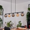 Gastor Hanglamp, Kogellampje, Hanglamp Amber, Rookkleurig, 5-lichts