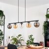 Gastor Hanglamp, Kogellampje, Hanglamp Amber, Duidelijk, Rookkleurig, 5-lichts