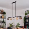 Gastor Hanglamp, Kogellampje, Hanglamp Amber, Duidelijk, Rookkleurig, 5-lichts