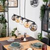 Gastor Hanglamp, Kogellampje, Hanglamp Amber, Duidelijk, Rookkleurig, 5-lichts