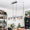 Gastor Hanglamp, Kogellampje, Hanglamp Amber, Duidelijk, Rookkleurig, 5-lichts
