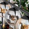 Gastor Hanglamp, Kogellampje, Hanglamp Amber, Duidelijk, Rookkleurig, 5-lichts