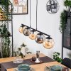 Gastor Hanglamp, Kogellampje, Hanglamp Amber, Rookkleurig, 5-lichts