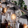 Ripoll Hanglamp, Kogellampje, Hanglamp Amber, Duidelijk, Rookkleurig, 5-lichts