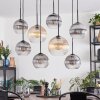 Koyoto Hanglamp, Kogellampje, Hanglamp Amber, Duidelijk, Rookkleurig, 8-lichts