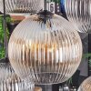 Koyoto Hanglamp, Kogellampje, Hanglamp Amber, Duidelijk, Rookkleurig, 8-lichts