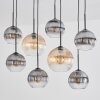 Koyoto Hanglamp, Kogellampje, Hanglamp Amber, Duidelijk, Rookkleurig, 8-lichts