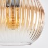 Koyoto Hanglamp, Kogellampje, Hanglamp Amber, Duidelijk, 8-lichts