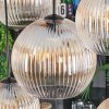 Koyoto Hanglamp, Kogellampje, Hanglamp Amber, Duidelijk, 8-lichts