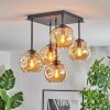 Ripoll Plafondlamp, Kogellampje Amber, 5-lichts