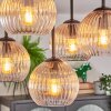 Koyoto Plafondlamp, Kogellampje 37 cm Amber, Duidelijk, 5-lichts